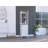 Linen Cabinet Jannes, Two Open Shelves, Single Door, Light Oak / White Finish-1555772915