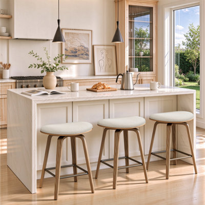 Swivel Upholstered Counter Stool