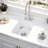 18" L X 16" W Quartz Sink - Sound Dampening & Construction Comes With Basket Strainer And Grid 18"X16" Bar Includes For