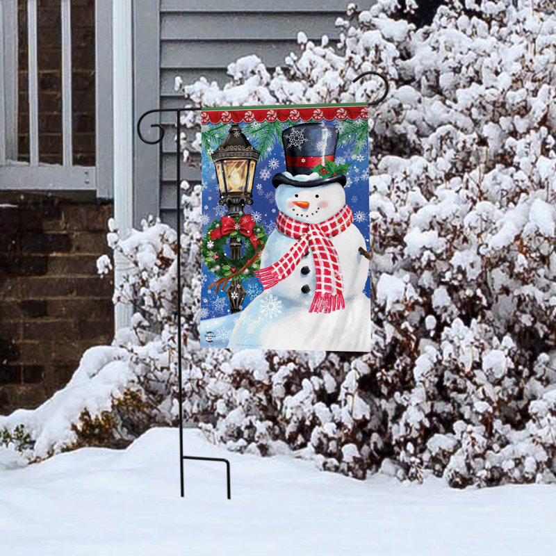 Drapeau du jardin d'hiver Snowman