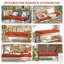 Coussin de banc d'extérieur 36 po x 18 po x 3 po Coussins de siège intérieur et extérieur-163530425-163530381