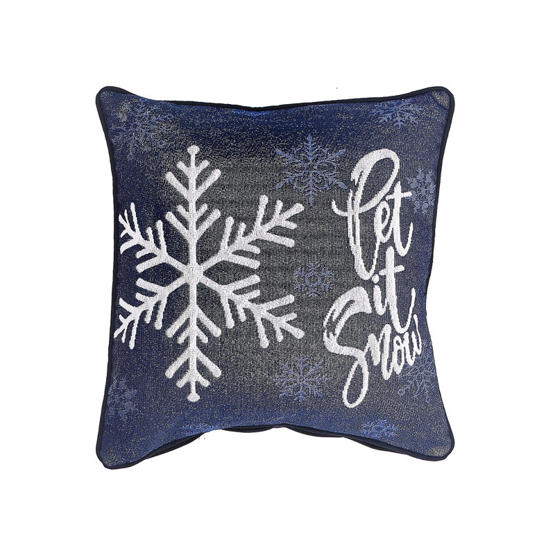 Housse de coussin carré Let It Snow