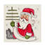 « santa holding tree », art sur toile-31977483