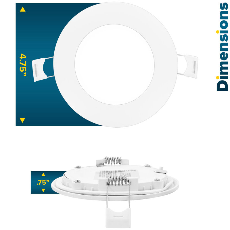 Ensemble de luminaires encastrés ultra minces sélectionnables CCT