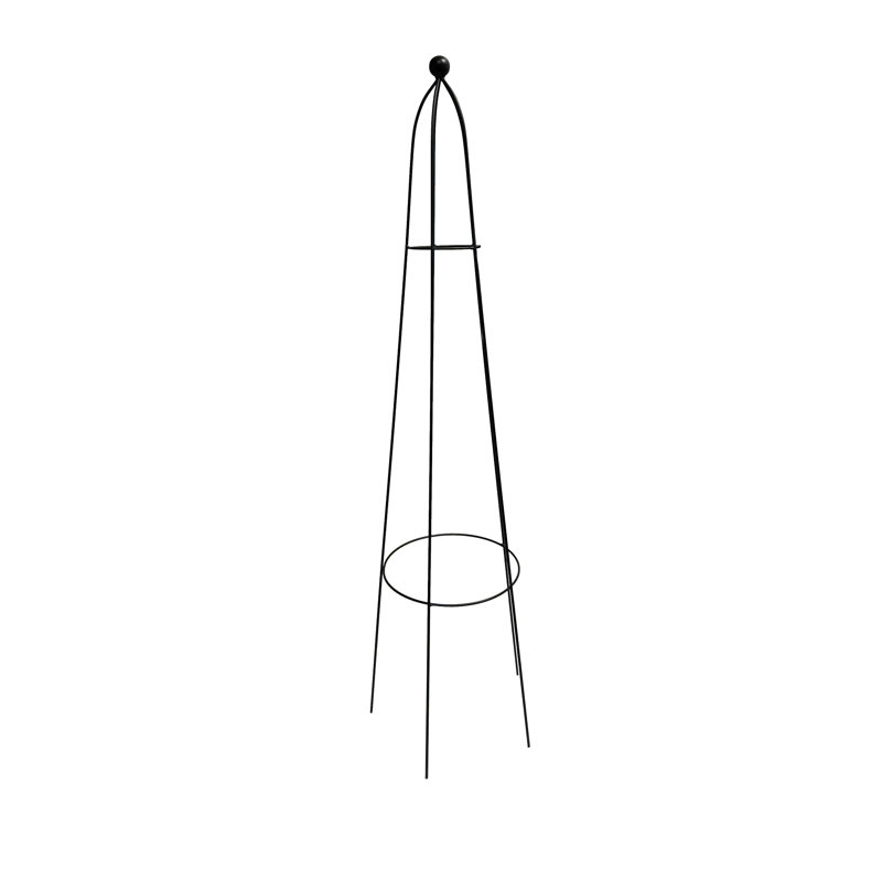 Support pour plantes grimpantes RHS Queen Obelisk Classic de 47 po en acier thermolaqué