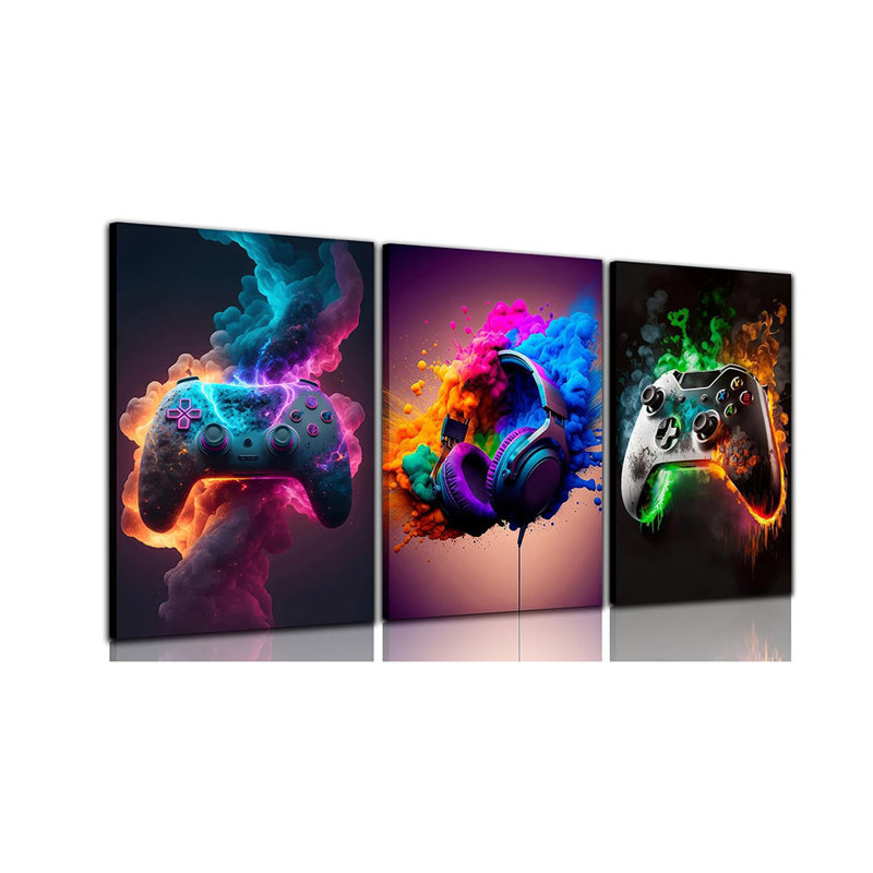 3 Piece Wrapped Canvas Print, 30cm H x 40cm W