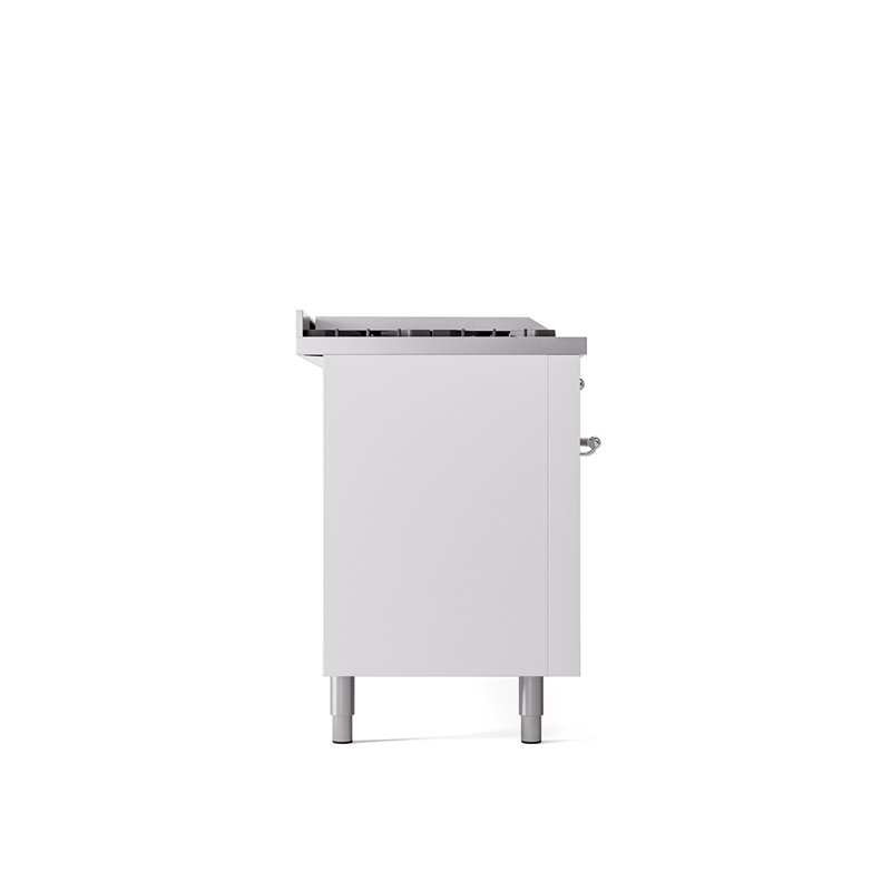 ILVE Nostalgie II 60 Dual Fuel Range, 5 Burners, Griddle, Frenchtop , Liquid Propane, RAL Color/Chrome