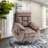 Chira 26 in Oversized Velvet Fabric Massage Chair, Warmth Heat. Elderly Comfort-1138307030