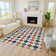 Machine Washable Indoor/Outdoor Kaczor ACN2237 Geometric Rug