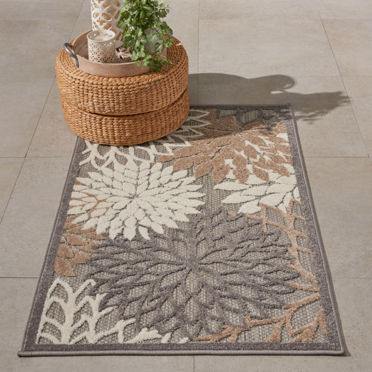 Andover Mills™ Gean Performance Floral Indoor / Outdoor Rug & Reviews ...