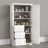 Bathroom/office Door Tall And Wide Cabinet With Three Drawers-1725637308