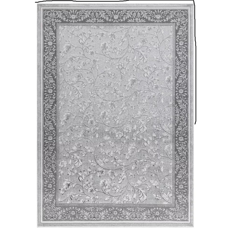 Floral Flatweave Flokati, Rectangle 80 x 150 cm