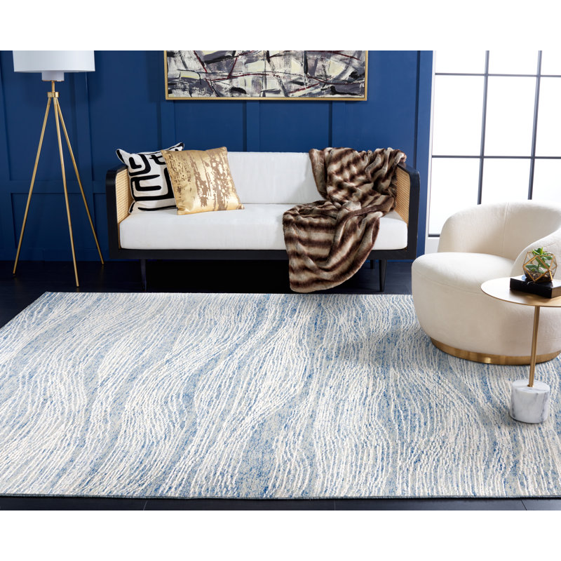 Abstract Wool Hand Tufted Area Rug, Rectangle 244 x 305 cm