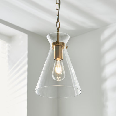 1 - Light Brushed Brass Pendant