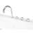 NIAGARA 71" x 36" 2-Person White Whirlpool Bathtub with Dual Pump