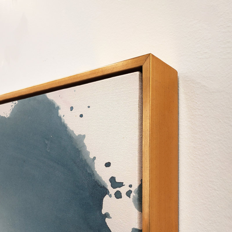 «Omnisciente V» par Danielle Davis - peinture sur toile à cadre flottant