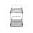 Chrome & Faux Marble Dual-Tier Pull-Out Organizer-53189591-53189588