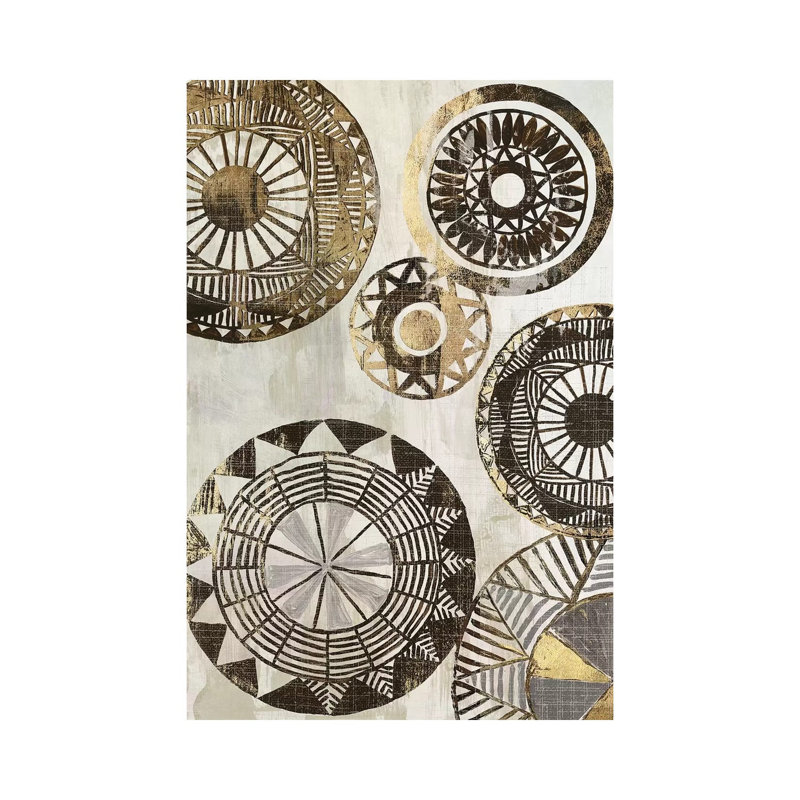 African Rings II by Tom Reeves - Wrapped Canvas Print, 20.32 cm H x 30.48 cm W
