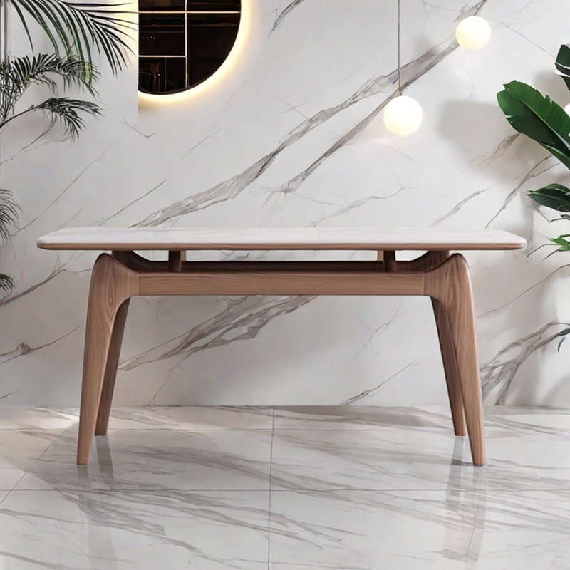 Table de salle à manger rectangulaire de style nordique, H 29,53 po x L 70,87 po x l 31,50 po