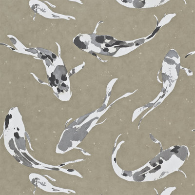SAMPLE-Koi 33'L x 27"W Wallpaper Roll