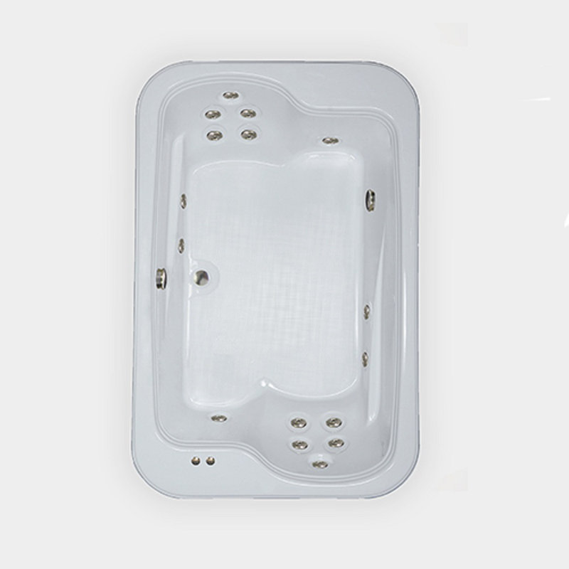 Baignoire tourbillon en acrylique 72 "avec drain central L 72" x l 45 "