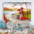 Toile avec cadre flottant blanc