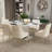 Magallanes 6-Person Extendable Table Dining Set with Velvet Dining Chair-1814485571-1814485568