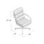 Chaise avec accoudoirs pivotante et inclinable Hamilton