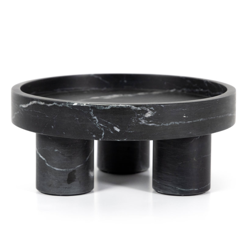 Kanto Marble Decorative Bowl, Tumbled Rust