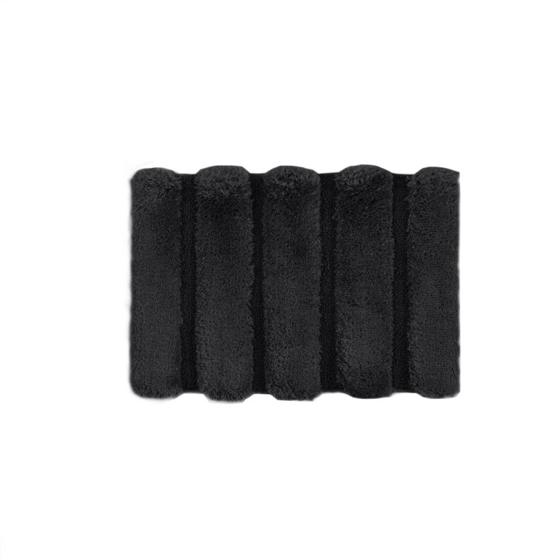 Tapis touffeté 17,5 po texturé noir 17,5 po, L 17 po x L 24 po, Noir
