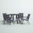 Adelynn 4 - Person Patio Dining Set Umbrella Hole Included Round Table with Cushions Included