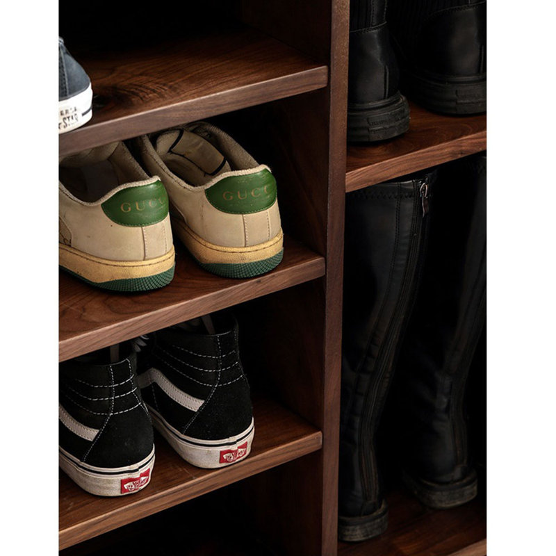 Simple Grille Entryway Shoe Storage Cabinet