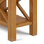 Kitchener 21"W Solid Wood Contemporary Square End Table with Drawer, Open Shelf and X-Design-1098964160-1147346161