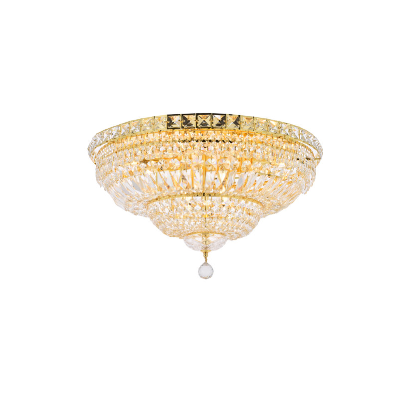 Stinnett Flush Mount, Gold, Chrome / Royal Cut