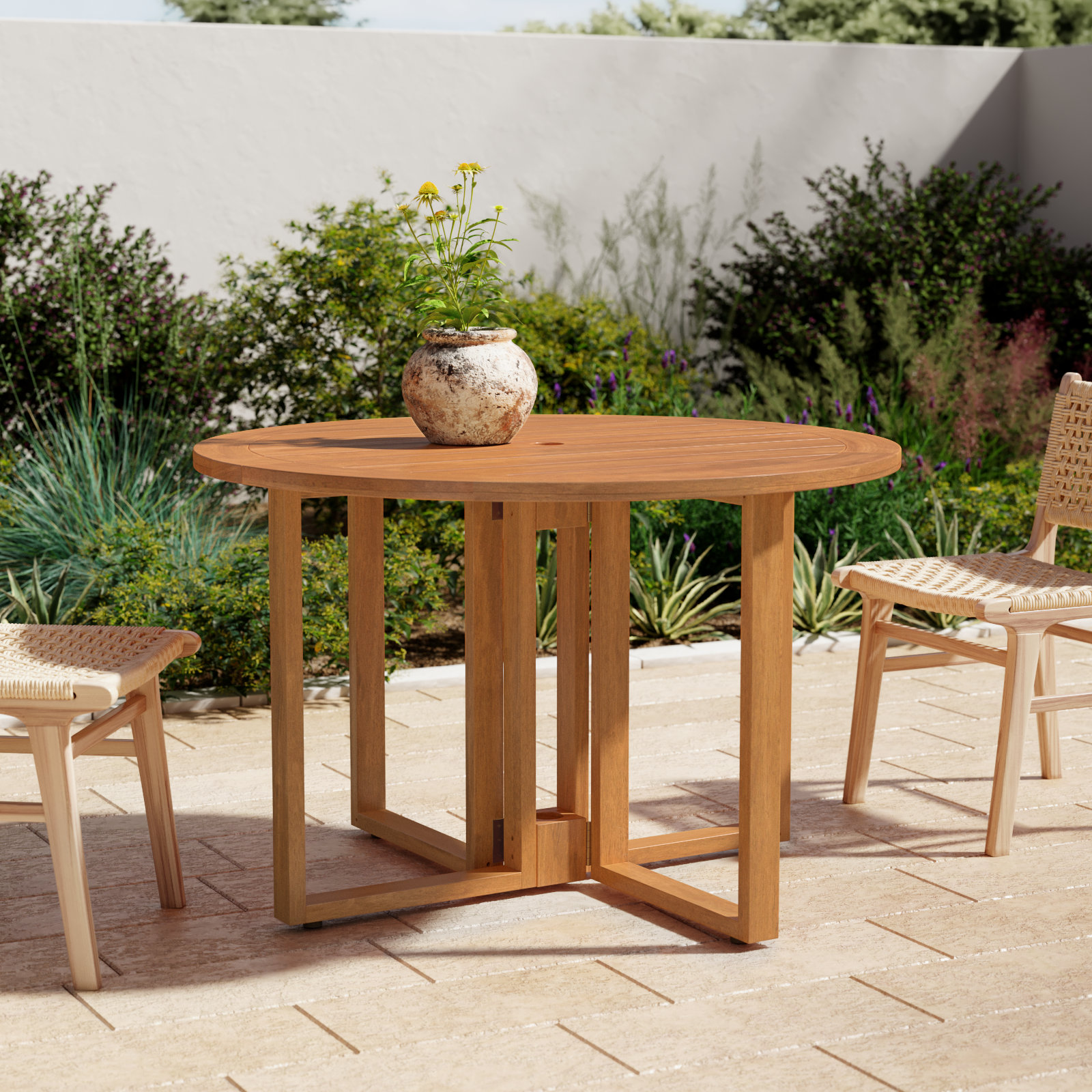 Keat 47.3'' Fliptop Outdoor Dining Table