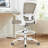 Mesh Drafting Chair with Adjustable Footrest and Lumbar Support-279025774-319467057
