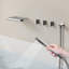 Robinet de baignoire mural avec inverseur et douche à main-111633995