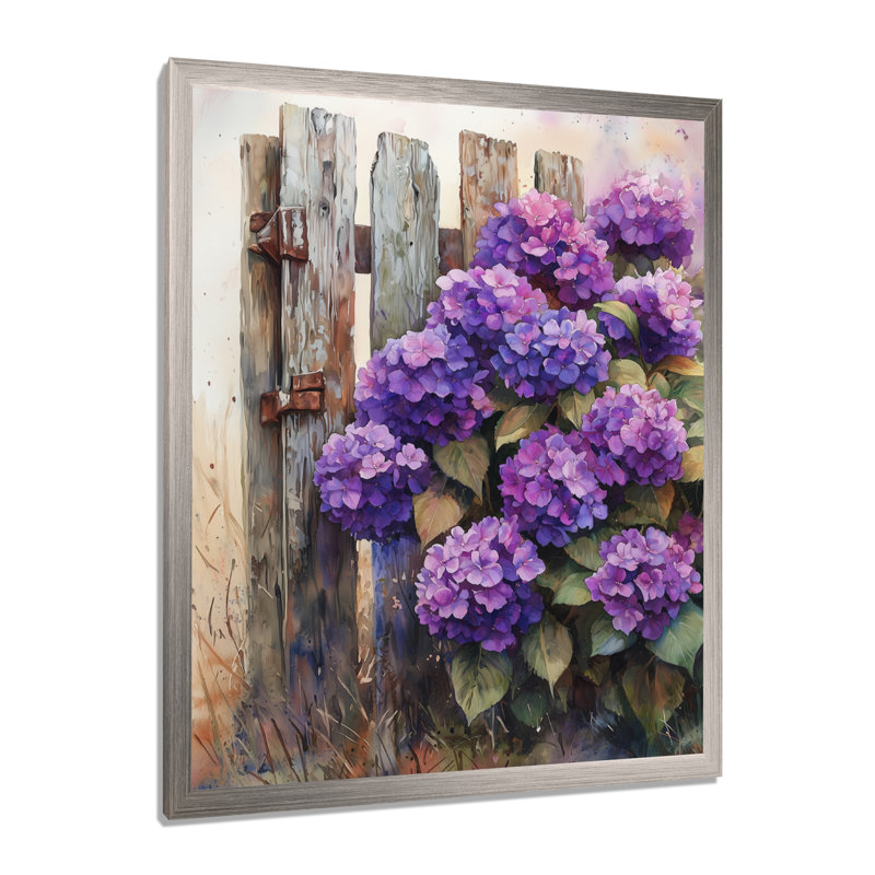 Eastep - Floral Canvas Prints, Silver, 32" H x 24" W, Framed Print without Mat