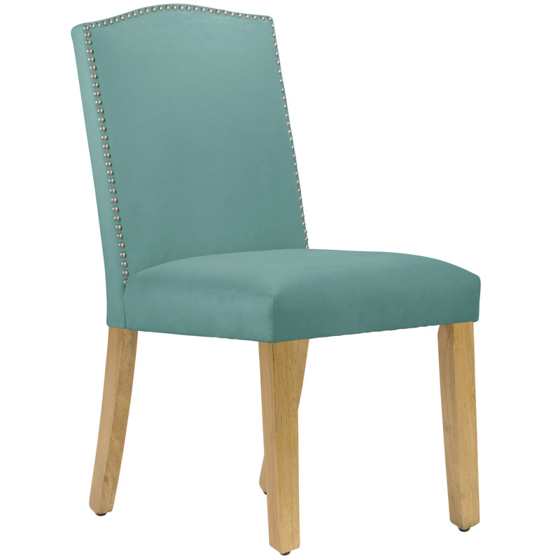 Nadia 20'' H Upholstered Dining Chair, Classic Grey Linen, Natural Wood