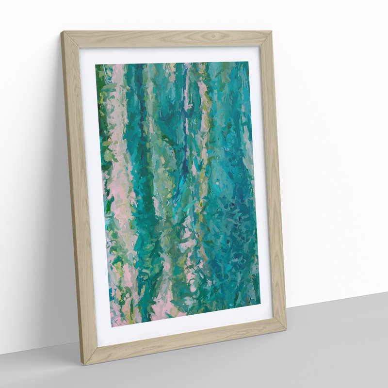 Universe Abstract - Single Picture Frame Painting, 64cm H x 46cm W x 2cm D, Oak 
