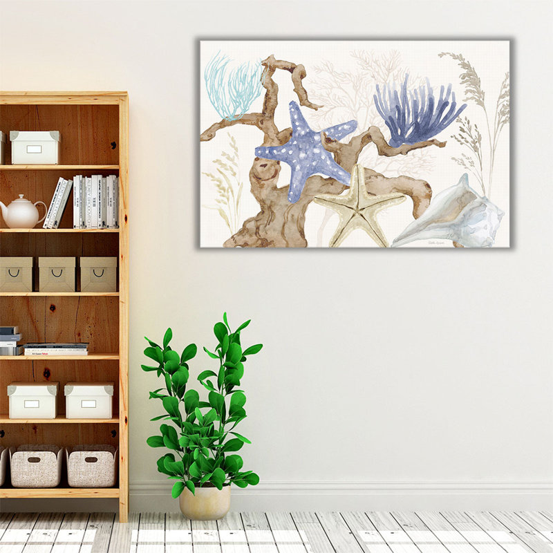 Soft Shores I - reproduction d'art sur toile, H 24 po x l 36 po