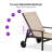 Set of 2 Latitude Run Metal Lounge Chair by Nature PVC-coated polyester with Arms and Table-406803017