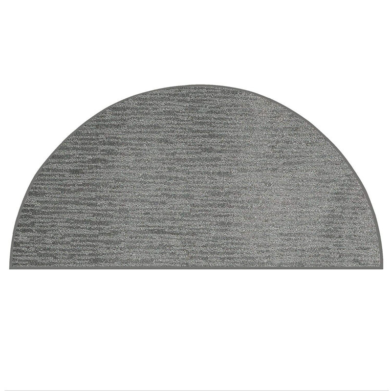 Tapis décoratif gris clair Furnish My Place, Demi-cercle 1 pi 6 po x 3 pi