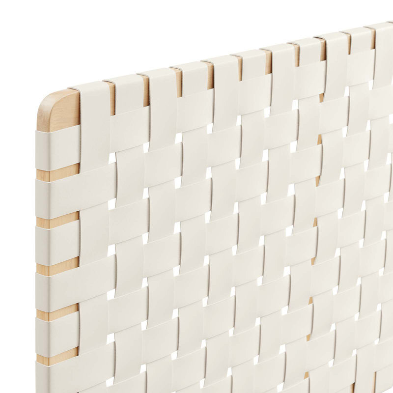Tête de lit en bois massif Modway Sparta, Double, Beige