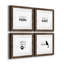 Had Me at Meow - Ensemble de 4 pièces d'art textuel sur toile-431127122-431127117