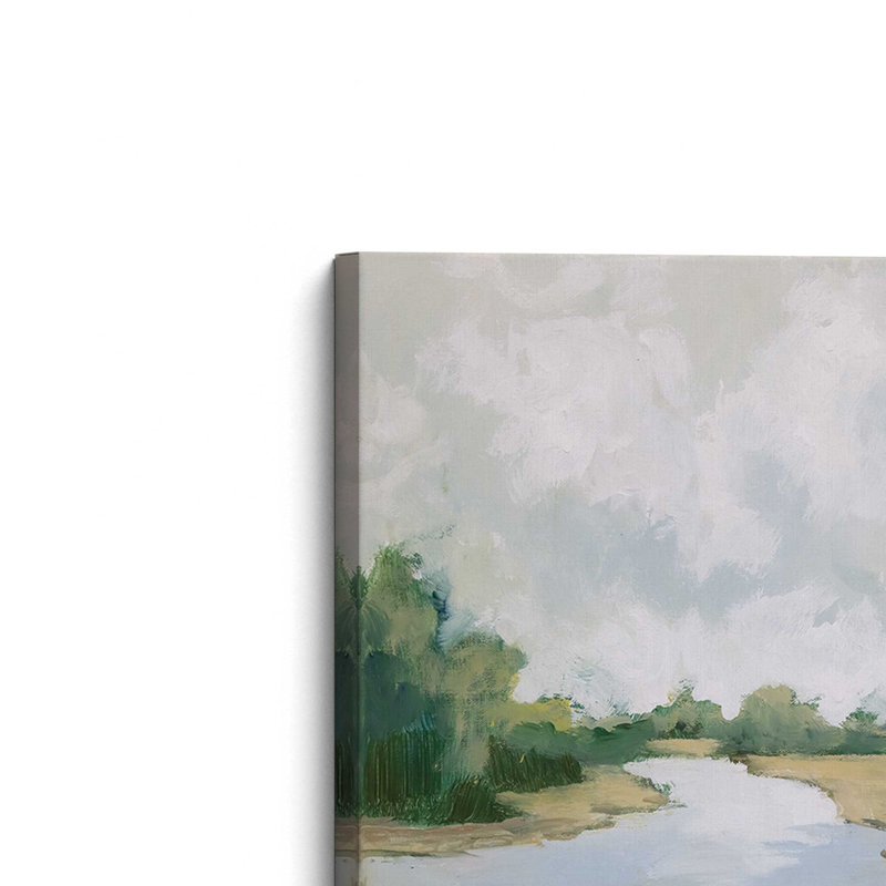 «Peaceful Riverside View I», reproduction sur toile, H 54 po x l 36 po x P 1,25 po, Toile tendue