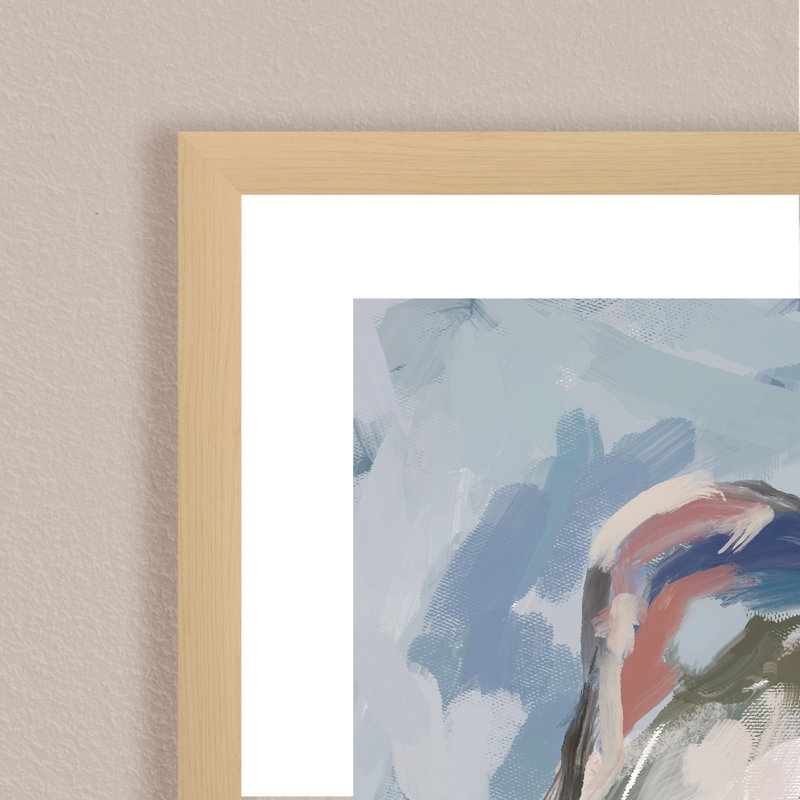 Coastal Retreat Pearlescent Elegance: Oyster Abstract, 24" H x 30" W