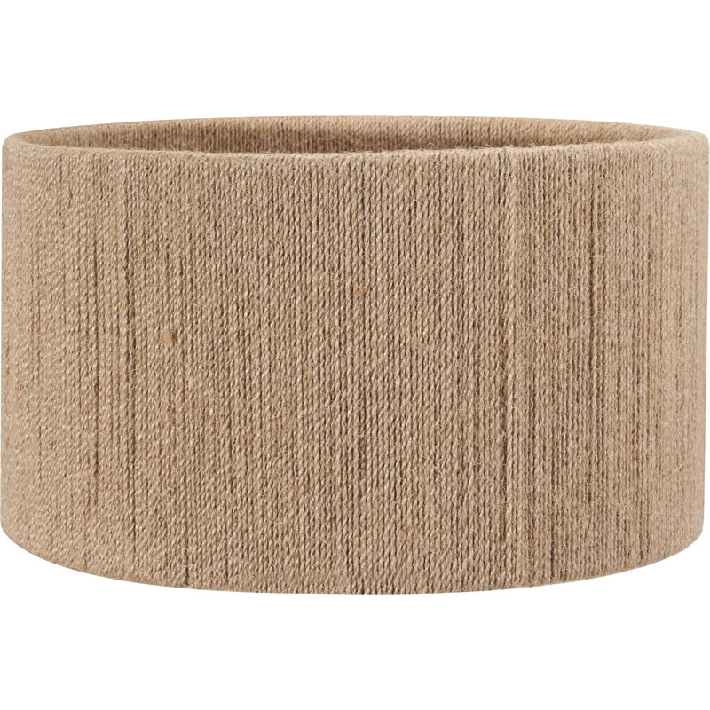 17cm H Drum Lamp Shade ( Clip On ) in Brown