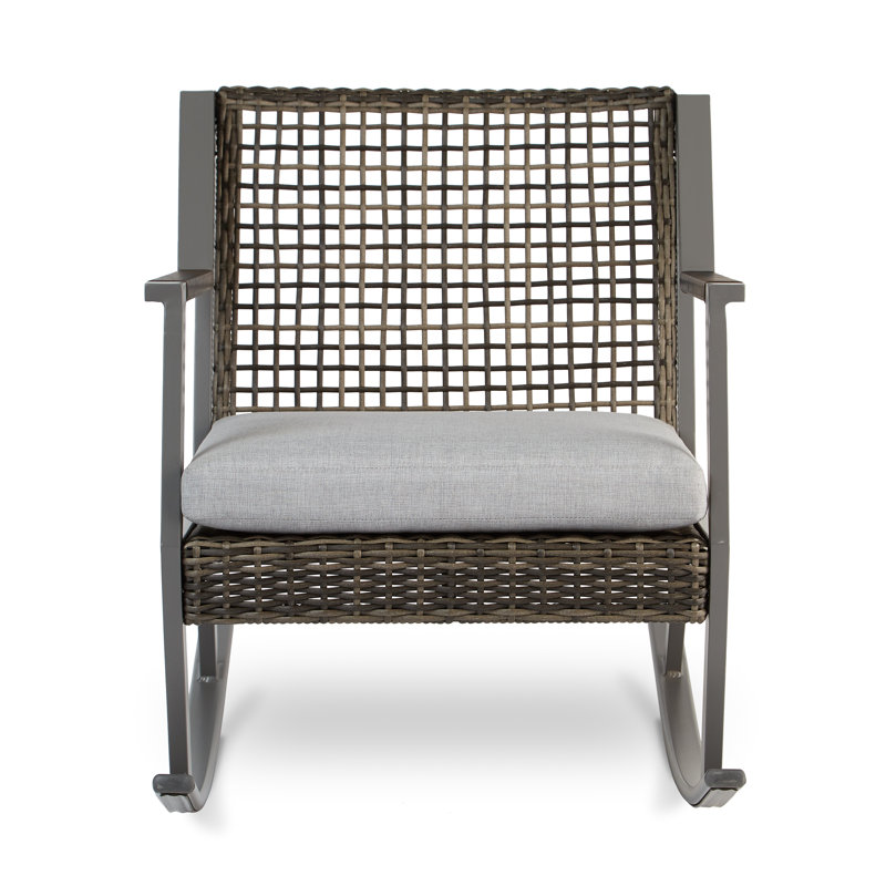 Calvin Rocking Chair with Cushions, Gray