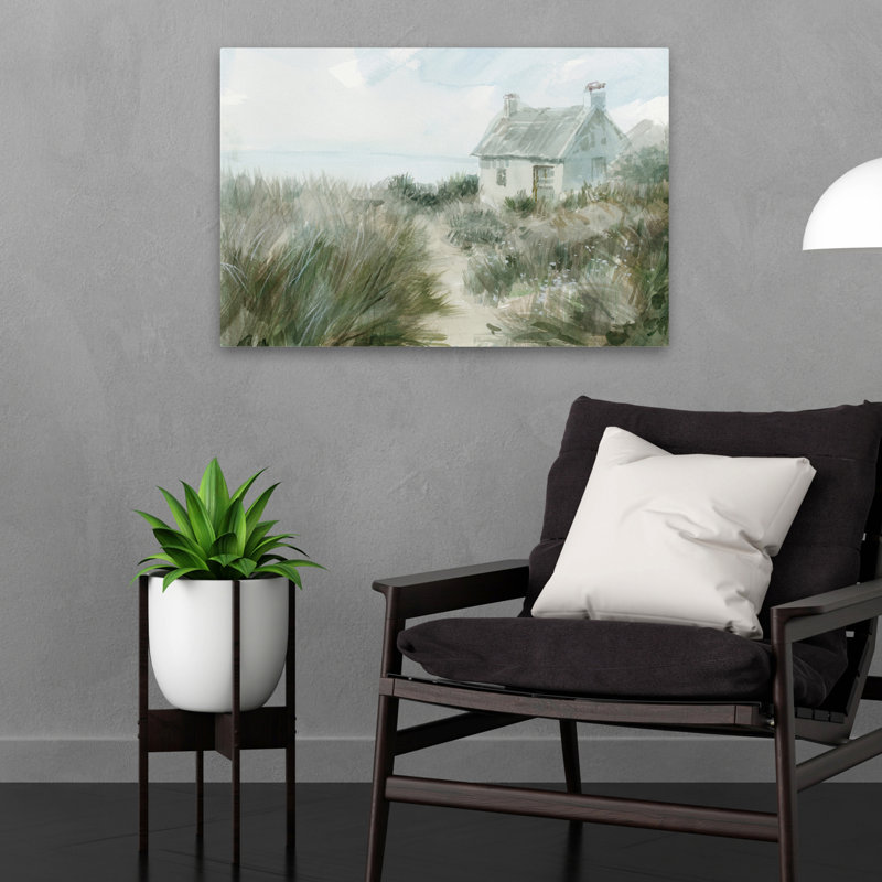 Windswept Cottage II Garden Blue Beach Cottage, H 24 po x l 16 po
